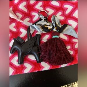 Assorted Winged Horse Keychains with tassels & extra items. New